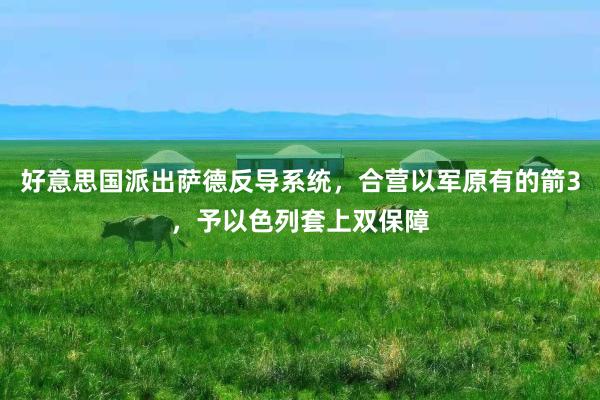 好意思国派出萨德反导系统，合营以军原有的箭3，予以色列套上双保障