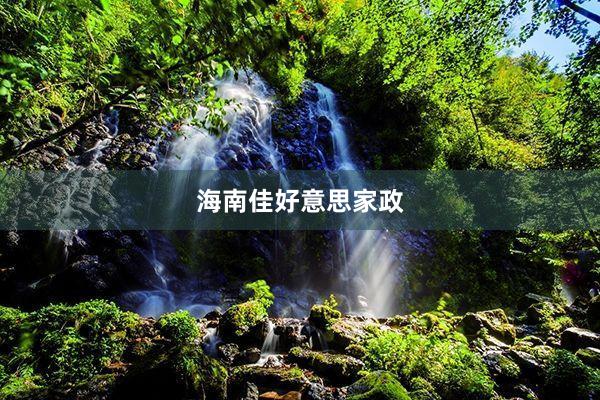 海南佳好意思家政