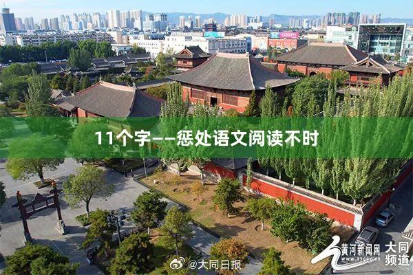11个字——惩处语文阅读不时