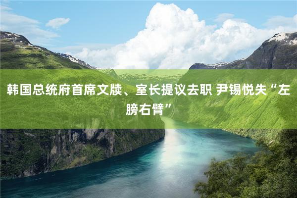 韩国总统府首席文牍、室长提议去职 尹锡悦失“左膀右臂”